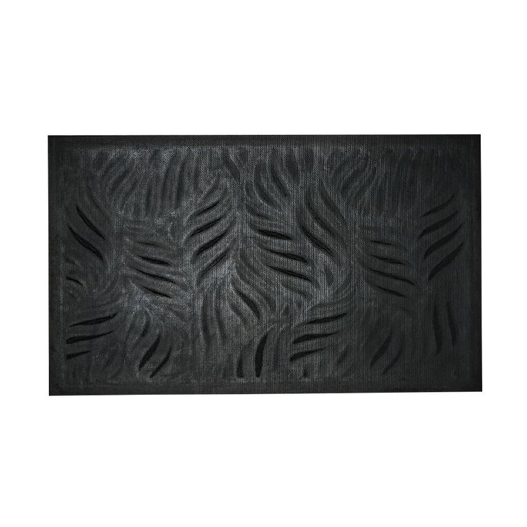 Living & Co Doormat Scraper Leaf Green Dark 45cm x 75cm, , hi-res