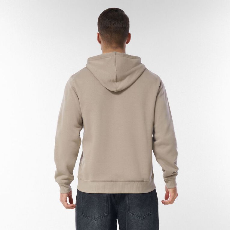 H&H Men's Plain Hoodie Sweatshirt, Brown Mid, hi-res