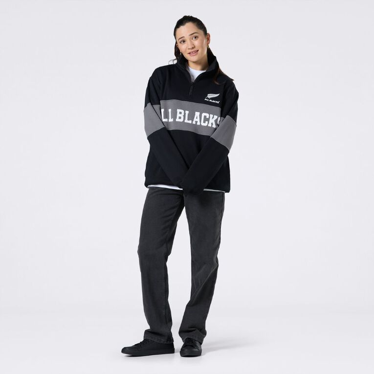 All Blacks Men's 1/4 Zip Sweatshirt, Black, hi-res