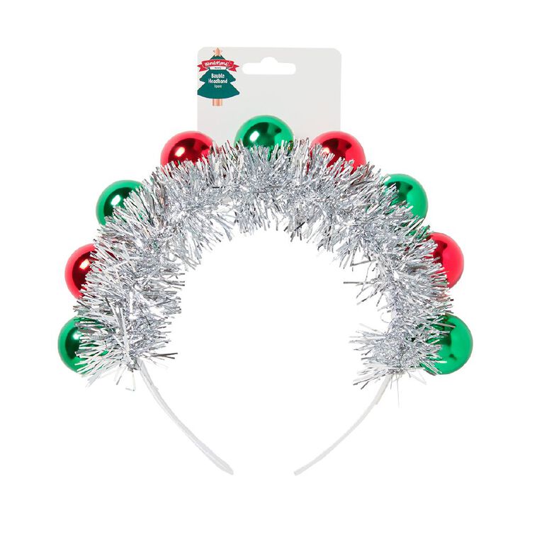 Wonderland Novelty Christmas Bauble Headband Assorted, , hi-res