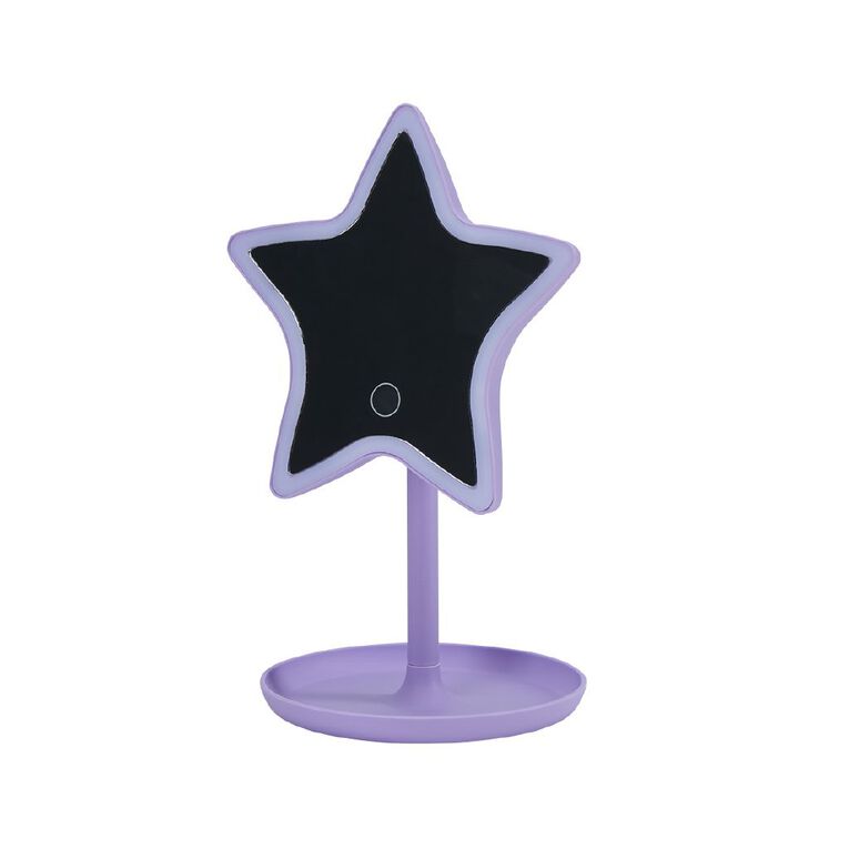Poppi LED Star Mirror Purple, , hi-res