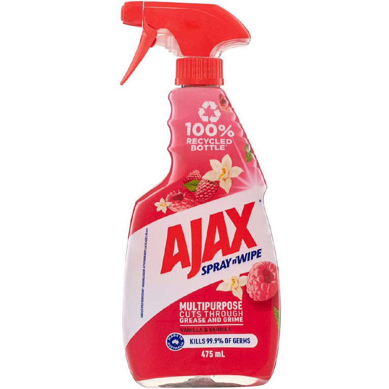 Ajax Spray n' Wipe Vanilla & Berries Multipurpose Cleaner 475ml, , hi-res