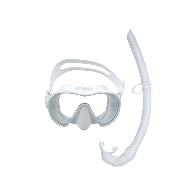 Body Glove Adults Travel Snorkel set White, , hi-res