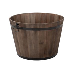 Kiwi Garden Acacia Timber Barrel 55cm