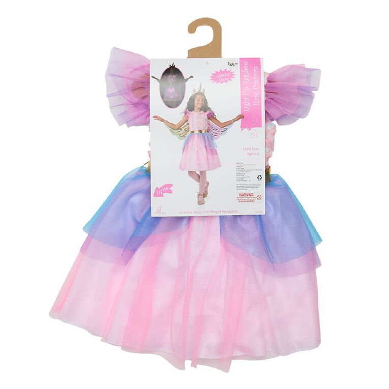 Seasons Light Up Unicorn Costume Size 4-6, , hi-res