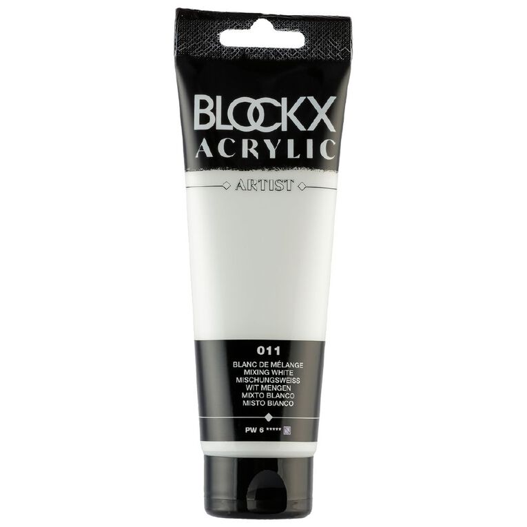 BLOCKX Acrylic Tube Mixing White 120ml, , hi-res