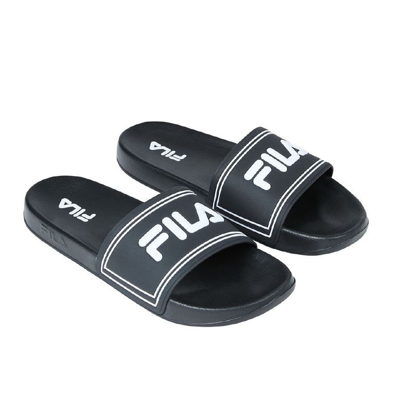 Fila Men's Slides, Black, hi-res