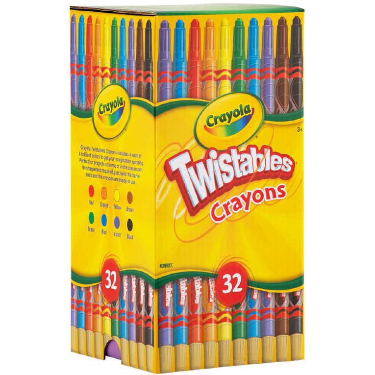 Crayola 32 Pack Twistable Crayon Deskpack, , hi-res
