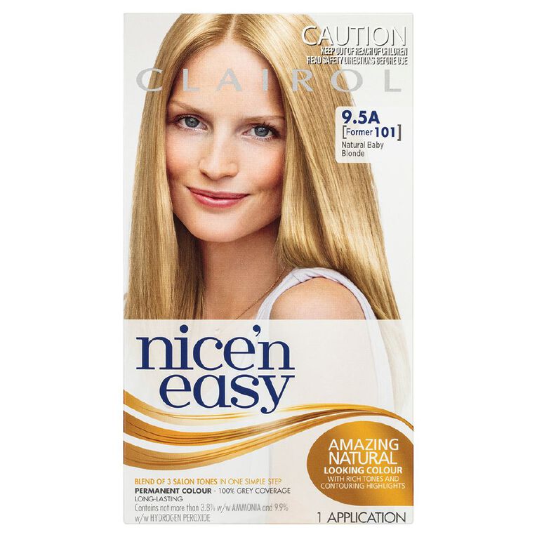 Clairol Nice N Easy Permanent Hair Colour Baby Blonde 9.5A, , hi-res