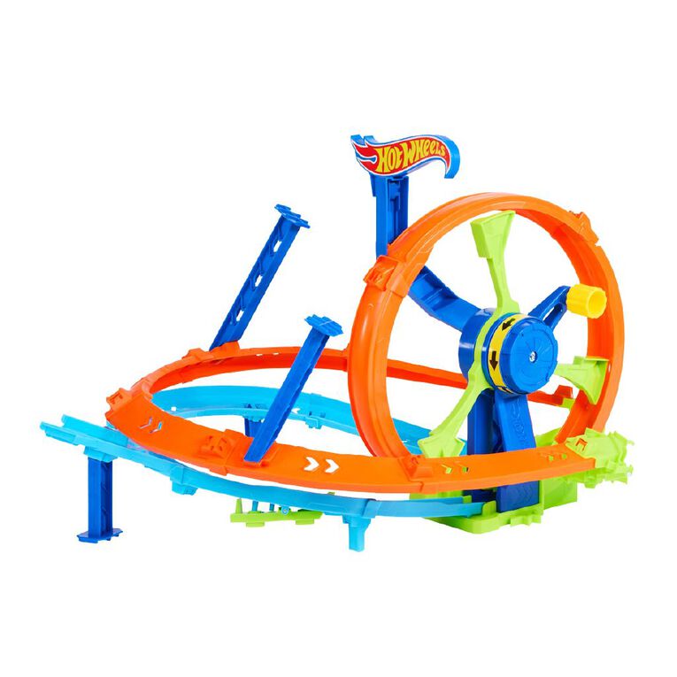 Hot Wheels Crank Crash Turbine Challenge Trackset, , hi-res