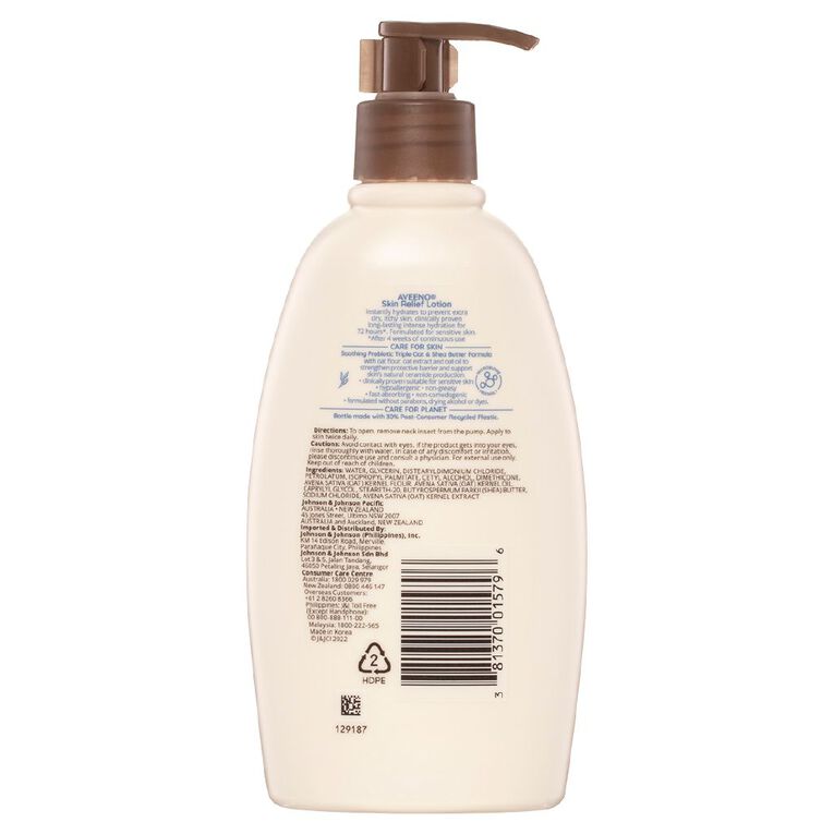 Aveeno Skin Relief Lotion Fragrance Free 354ml, , hi-res