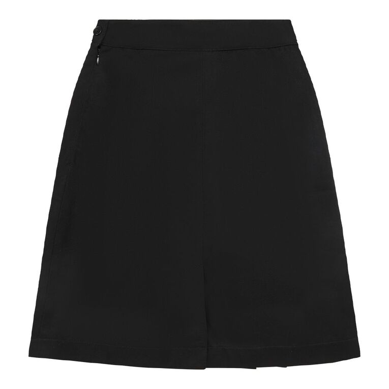 Schooltex Two Side Pleat Skirt, Black, hi-res