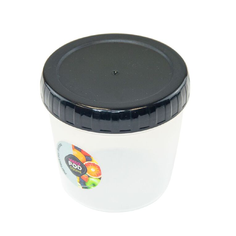 Visto Fresh Pod Clear/ Lid 550ml Charcoal, , hi-res