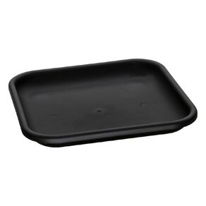 IP Plastics Square Saucer Resin Black 35cm