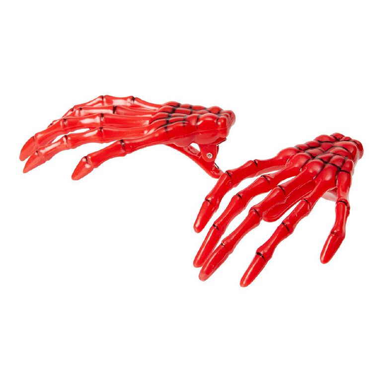 Seasons Skeleton Hair Clips Assorted Assorted, , hi-res