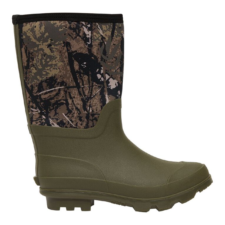 Back Country Men's Neoprene Gumboots, Khaki, hi-res