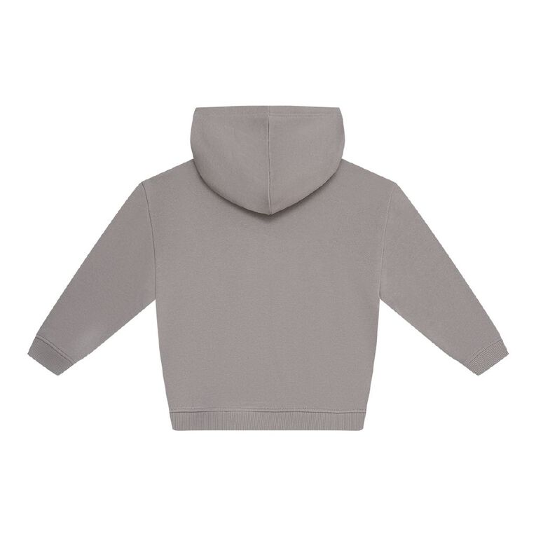 Young Original Print Pullover Hoodie, Brown Light, hi-res