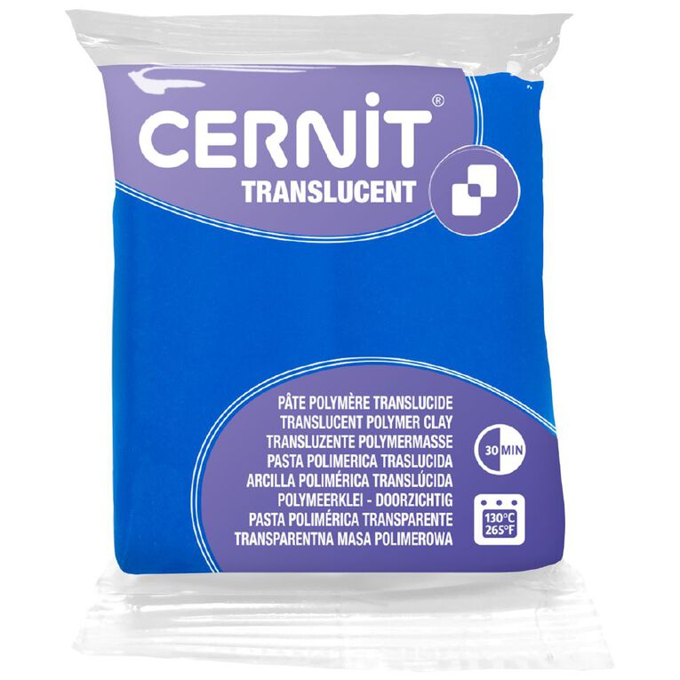 Cernit Polymer Clay Translucent 56g Sapphire, , hi-res