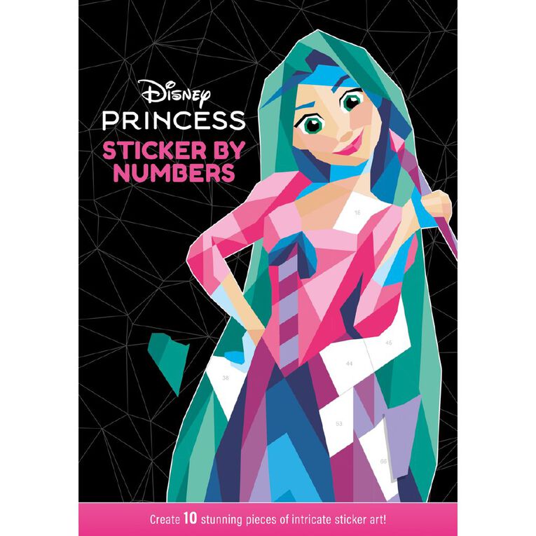 Disney Princess: Sticker By Numbers, , hi-res