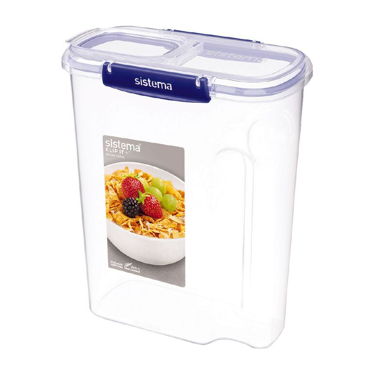 Sistema Klip It Plus Cereal Container Assorted 4.2L, , hi-res