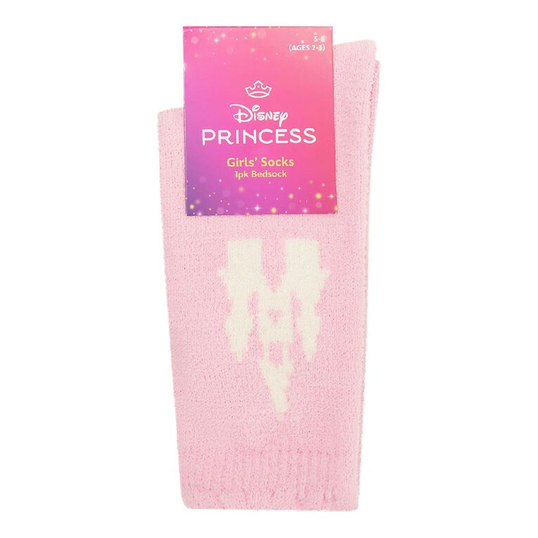 Disney Princess Bed Socks 1 Pack, Pink, hi-res