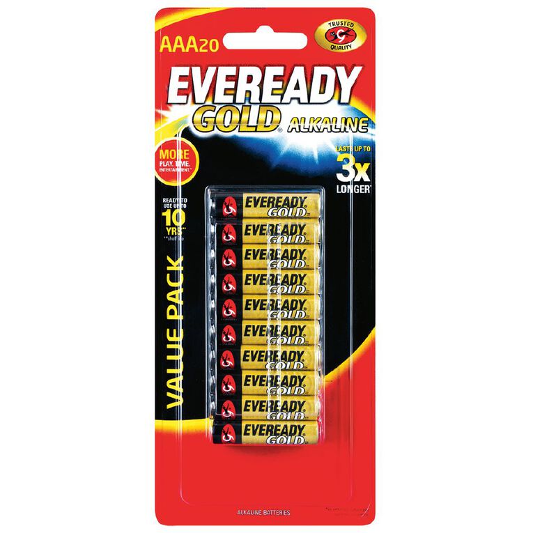 Eveready Gold Batteries AAA 20 Pack 20 Pack, , hi-res