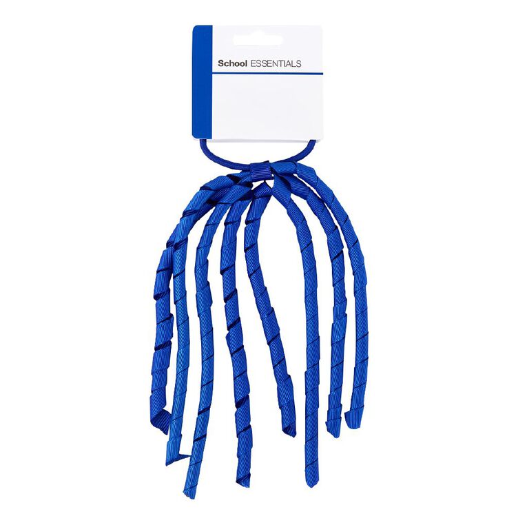 School Essentials Twirl Hair Tie Blue, , hi-res