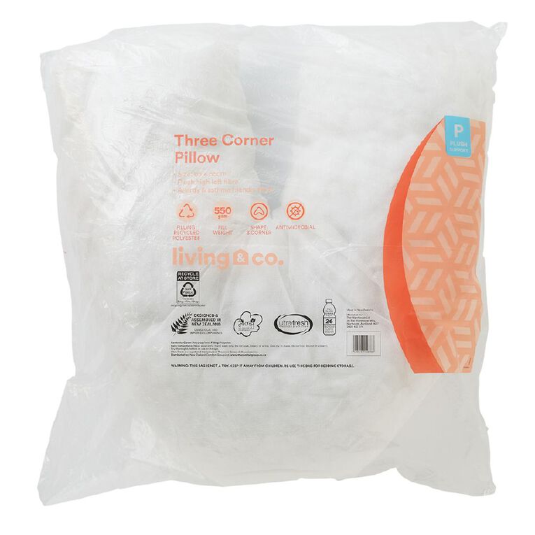 Living & Co Pillow Three Corner White, , hi-res