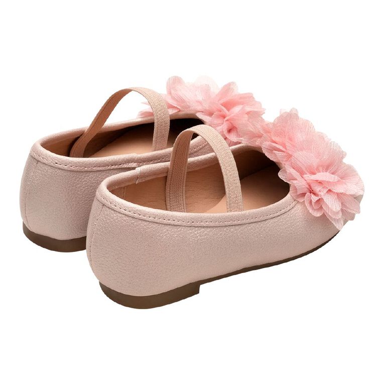 Young Original Junior Kids' Flora Ballet Shoes, Pink, hi-res