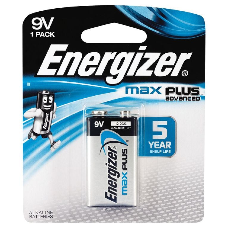 Energizer Max Plus Alkaline Battery 9 Volt, , hi-res