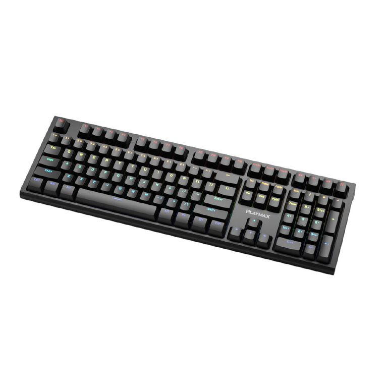 Playmax RGB Mechanical Gaming Keyboard With Key Caps Black, , hi-res