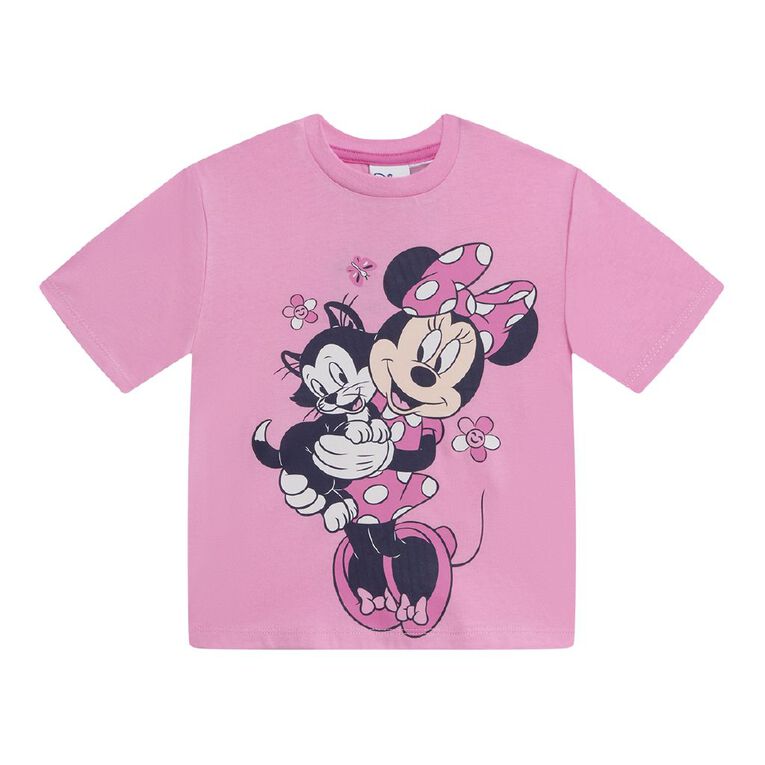 Minnie Mouse Preschool Printed Relaxed Tee, Pink Mid, hi-res