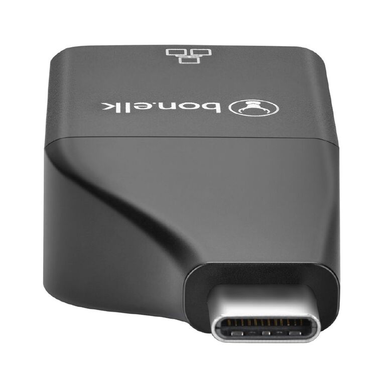 Bonelk USB-C to Ethernet Adapter Black Black, , hi-res