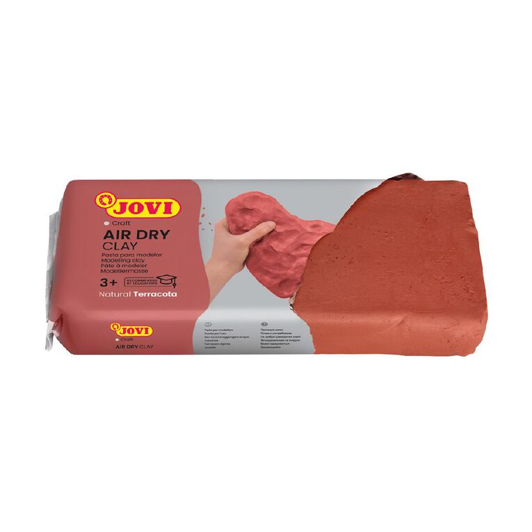 Jovi Air Hardening Clay Terracotta Brown Mid 1kg, , hi-res