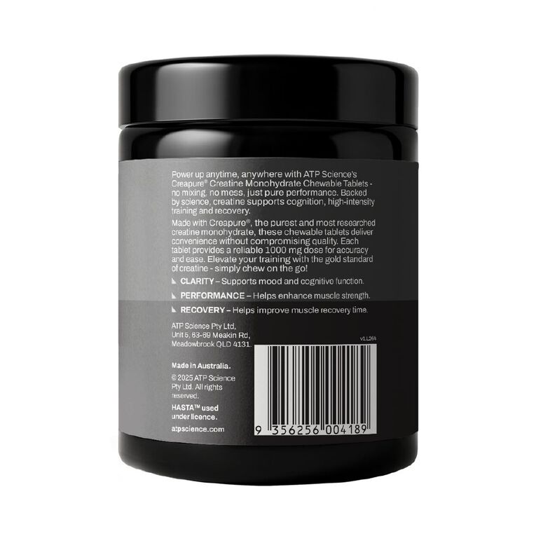 ATP Science Raspberry Creatine Chewables 90 Pack, , hi-res