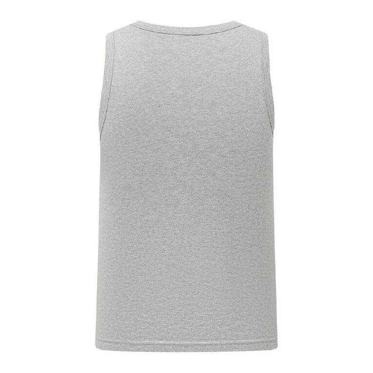 H&H Men's Plain Singlet, Grey Light, hi-res