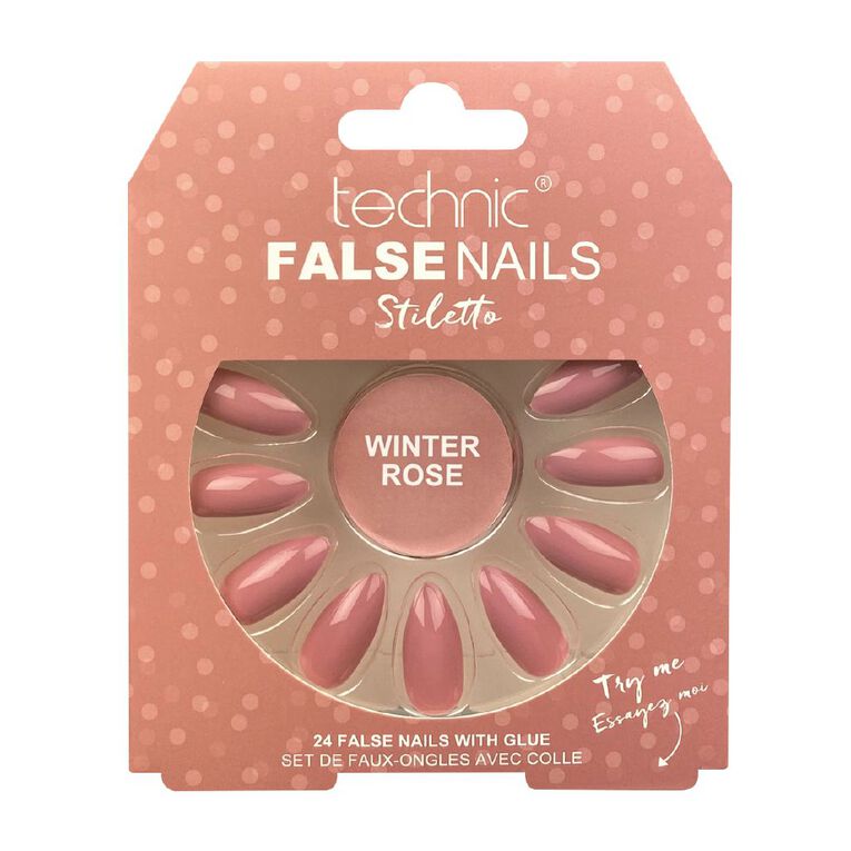 Technic False Nails Stiletto Winter Rose, , hi-res