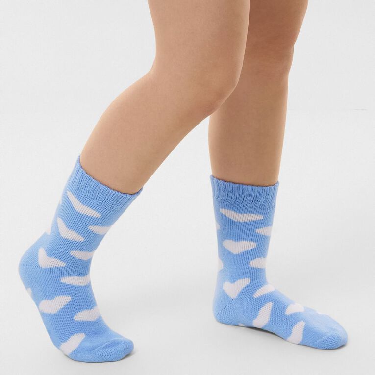 H&H Women's Brushed Home Socks 2 Pack, Cream, hi-res