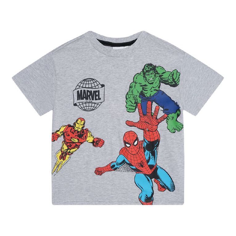 Marvel Relaxed Short Sleeve Tee, Grey Light, hi-res