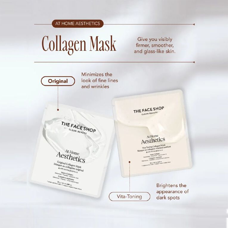 The Face Shop Vita-Toning Collagen Mask 24g 24g, , hi-res