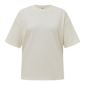 H&H Women's Short Sleeve Boxy Terry Tee