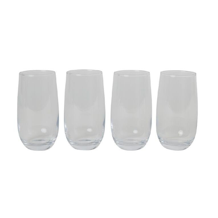 Living & Co Urban Tumbler Tall 500ml Clear 4 Pack, , hi-res