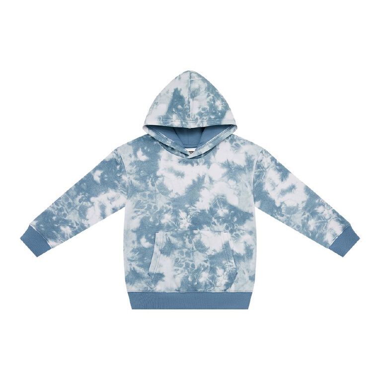 Young Original Printed Pullover Hoodie, Blue Light, hi-res