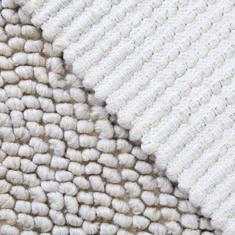 Living & Co Rug Wool Blend Natural 160cm x 230cm, , hi-res