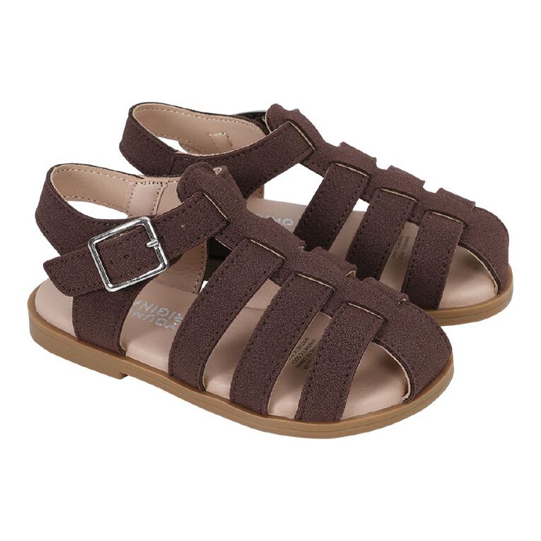 Young Original Junior Kids' Fisher Sandals, Brown Dark, hi-res