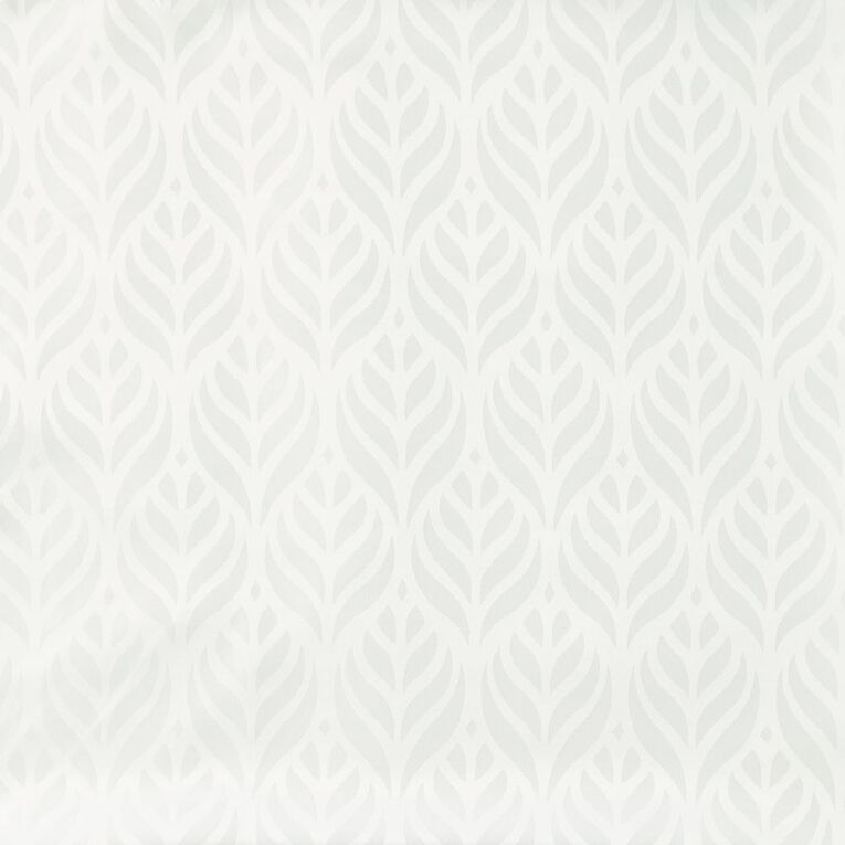 Living & Co Table Cloth Jacquard Lotus White 135cm x 230cm, , hi-res