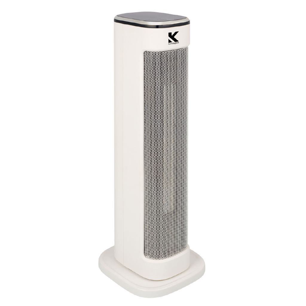 Kensington Digital Ceramic Tower Heater 60cm White White | The