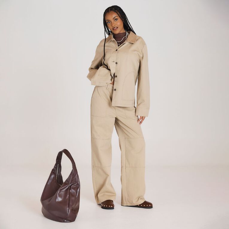 BRDRLESS Brdless Stevie Cargo Pants, Taupe, hi-res