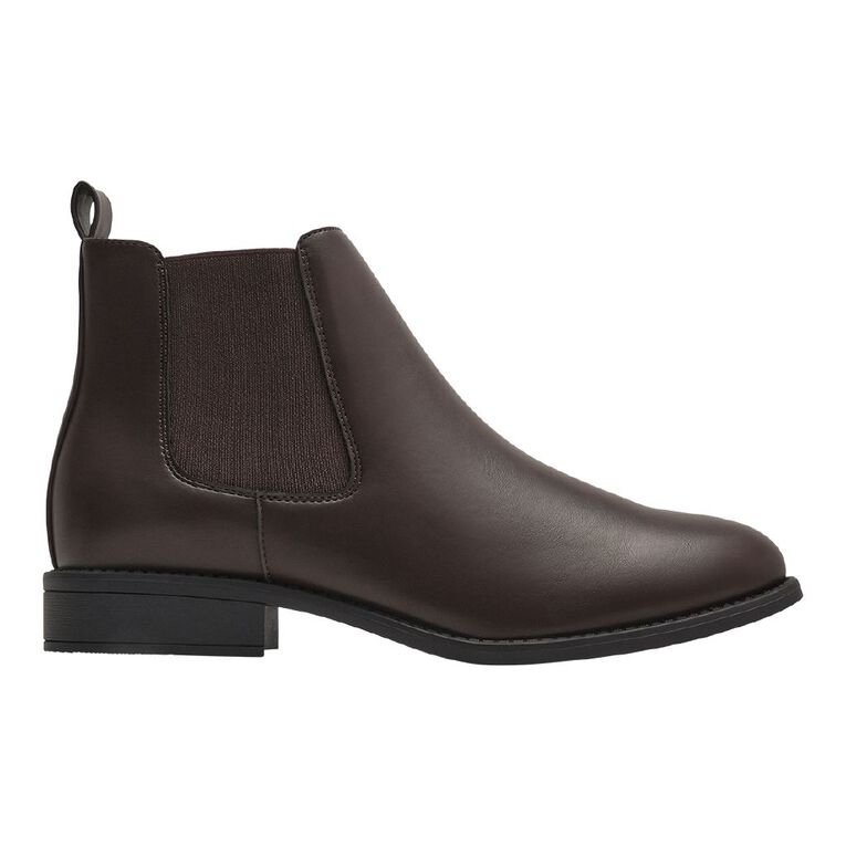 H&H Women's Chelsea Boots, Brown Dark, hi-res