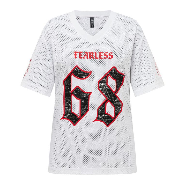 H&H Women's Short Sleeve Sports Tee, White, hi-res